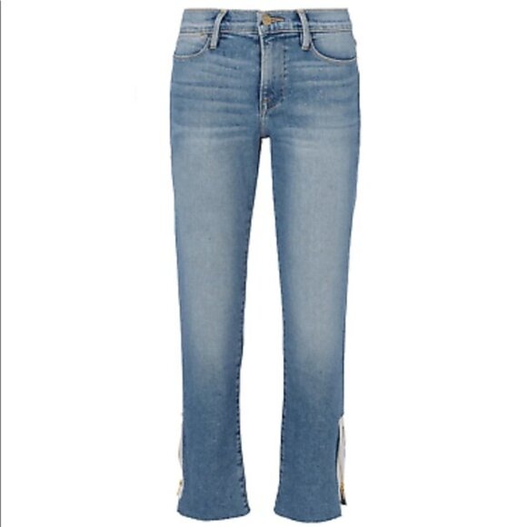 Frame Le High Straight Allowell Crop Ankle Jeans - Picture 4 of 17